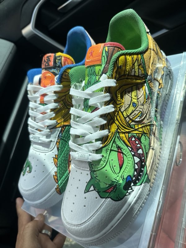 Custom hand-painted anime sneakers