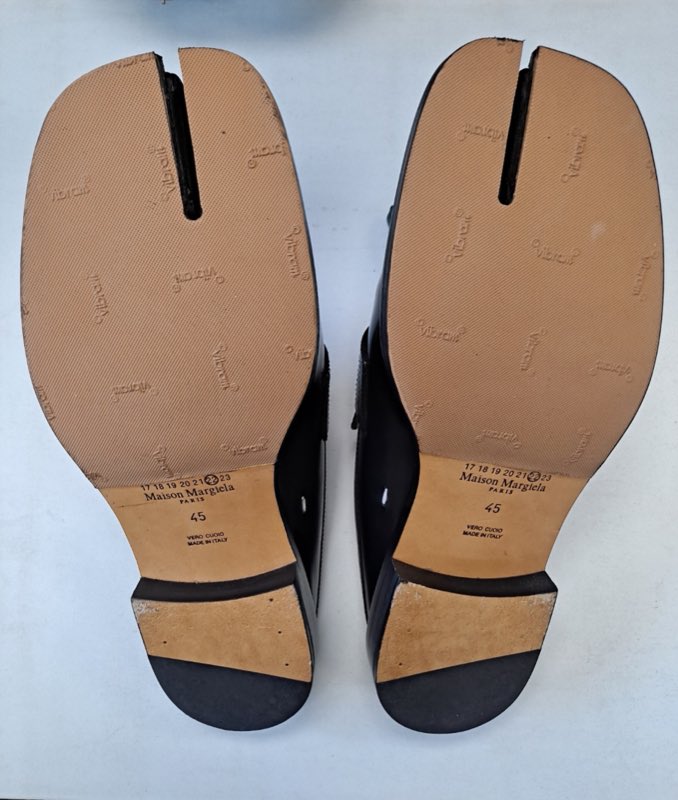 Maison Margiela shoes with new leather half-soles